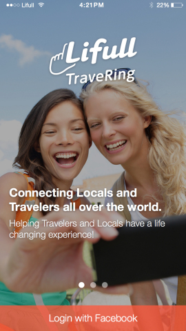 Lifull TraveRing的新SNS應用程式實現了旅行者與當地人的互聯（圖片：美國商業資訊） 